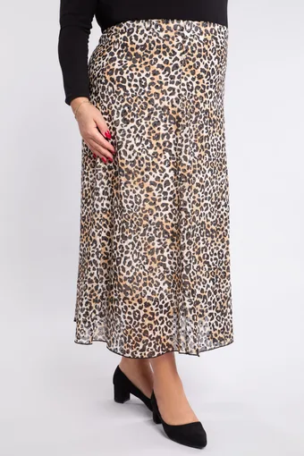 Leopardo rašto sijonas