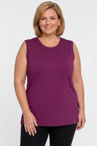 Ilga violetinė viskozės palaidinė