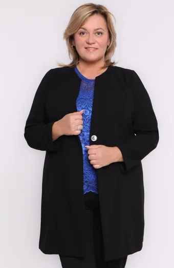 Elegantiškas juodas paltas