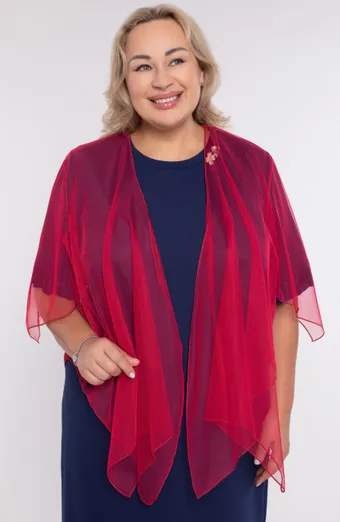 Bordo šifono bolero