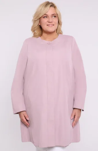 Elegantiškas rožinis paltas