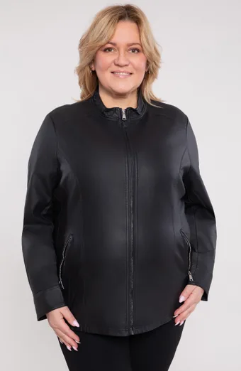 Juoda eko odos striukė