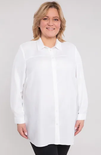 Balti marškiniai su apykakle
