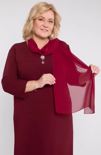 Burgundiškas šalikas