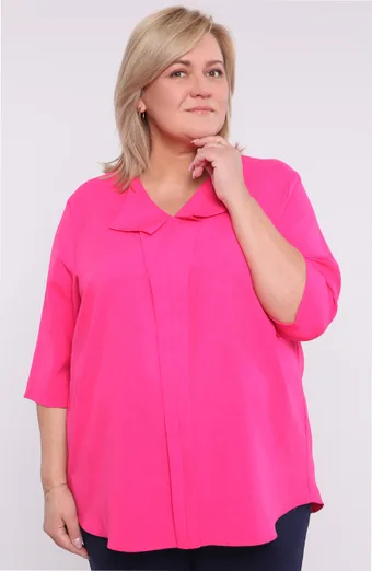Lininė laisva rožinė palaidinė